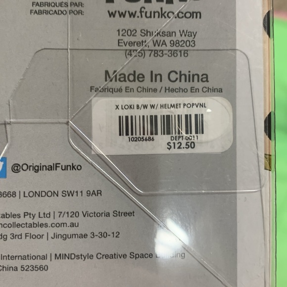 Funko Pop! Vinyl Marvel Loki Black & White Hot Topic Exclusive - Picture 7 of 7